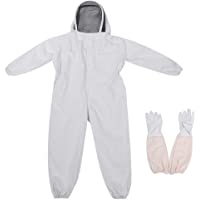 Los mejores  - Zerodis Traje de Apicultura con Quantes Largos Traje de Apicultor Antimosquitos con Máscara de Velo(L)
